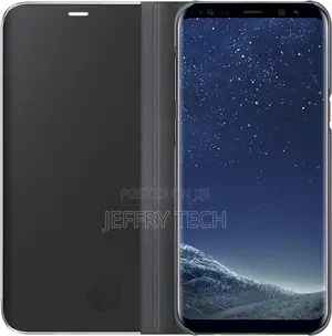 Samsung EF-ZG955CBEGUS Galaxy S8+ S-View Flip Cover With Kic