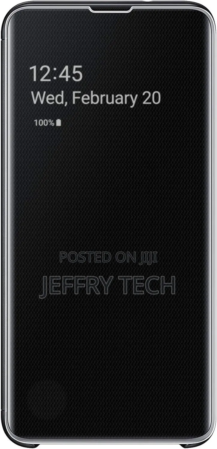 Samsung Galaxy S10e S-View Flip Case, Black (EF-ZG970CBEGUS)