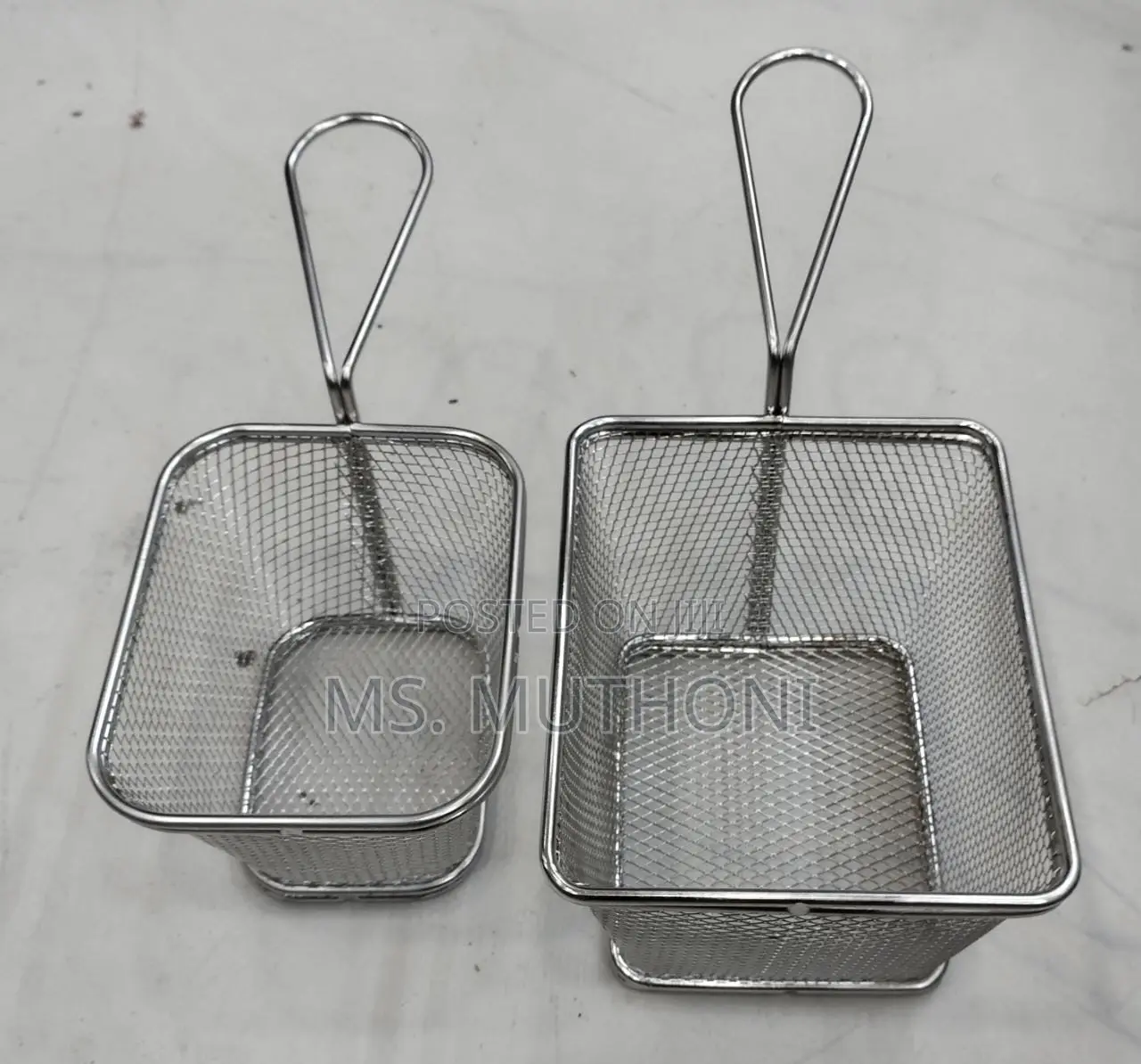 Stainless Steel Mini Chips Basket Now Available:-*