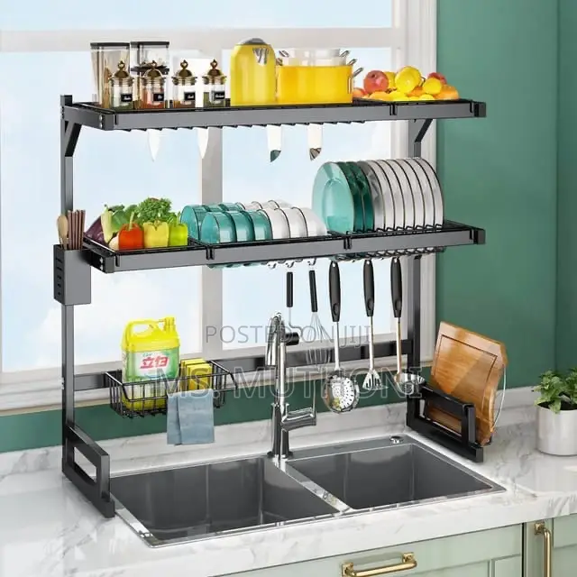 *95cm Detachable Double Over the Sink Dish Rack