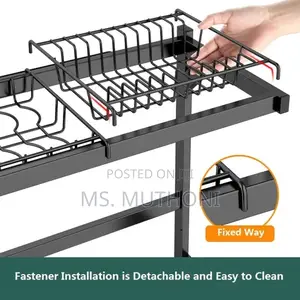 *95cm Detachable Double Over the Sink Dish Rack