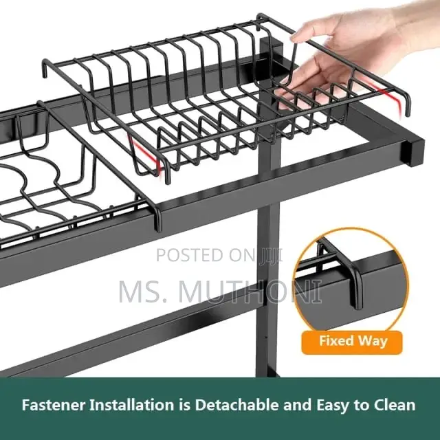 *95cm Detachable Double Over the Sink Dish Rack