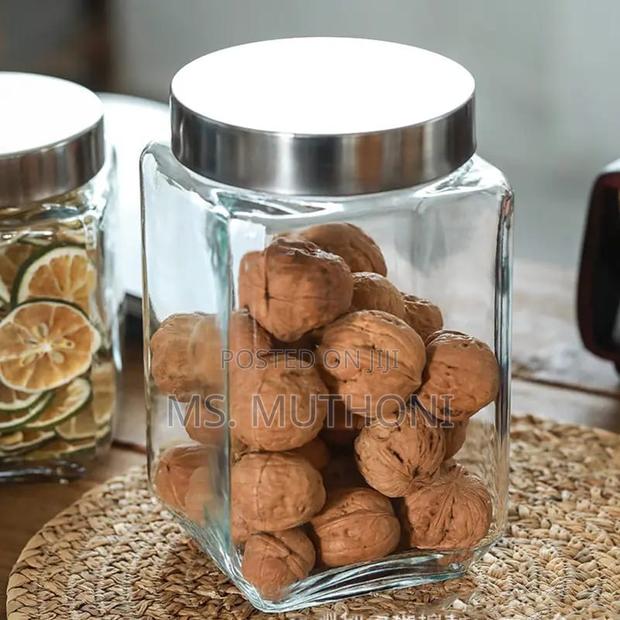 *3pcs Clear Glass Canister Set 1.5ltr,1ltr and 750ml*