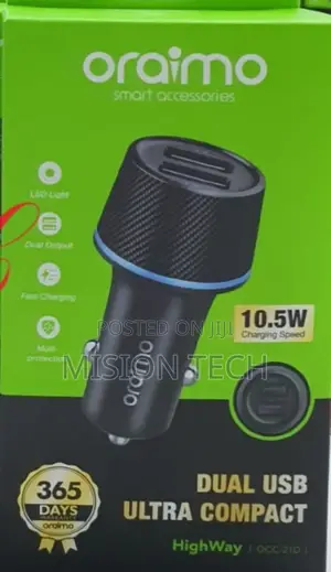 Oraimo Highway OCC-21D Dual USB Car Charger