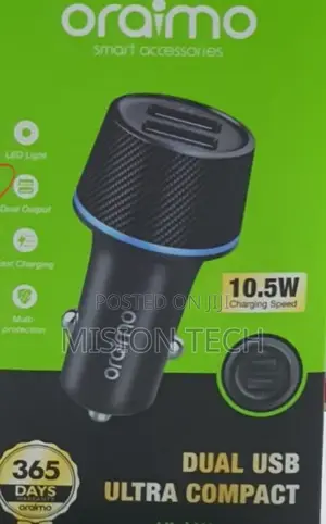 Oraimo Highway OCC-21D Dual USB Car Charger Adapters 