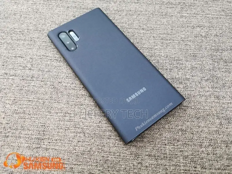 Genuine Clear View Galaxy Note 10 Plus Leather Case