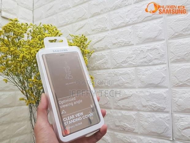 Genuine Clear View Galaxy Note 8 Leather Case - main view