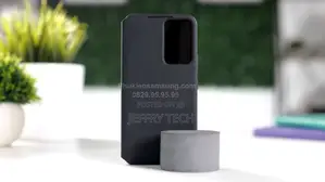 Genuine Samsung Smart Clear View Galaxy S22 Leather Case