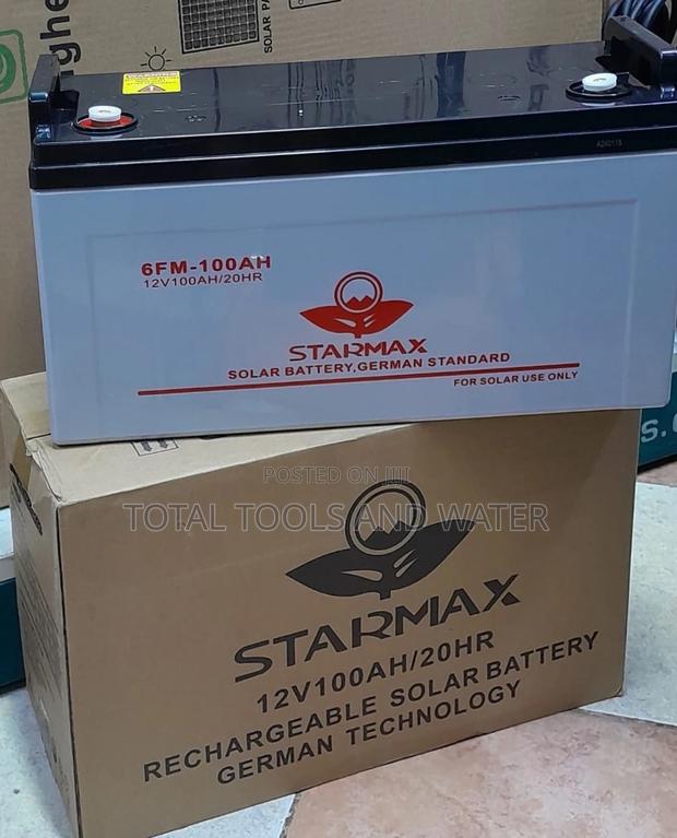 German Technology 12V 100ah Rechargeable Solar Battery - main view