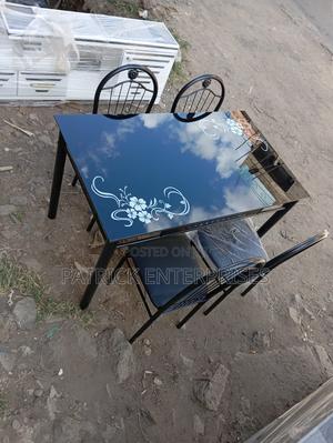 Imported Morden Dinning Table 4 Seater Top Glass - thumbnail 2