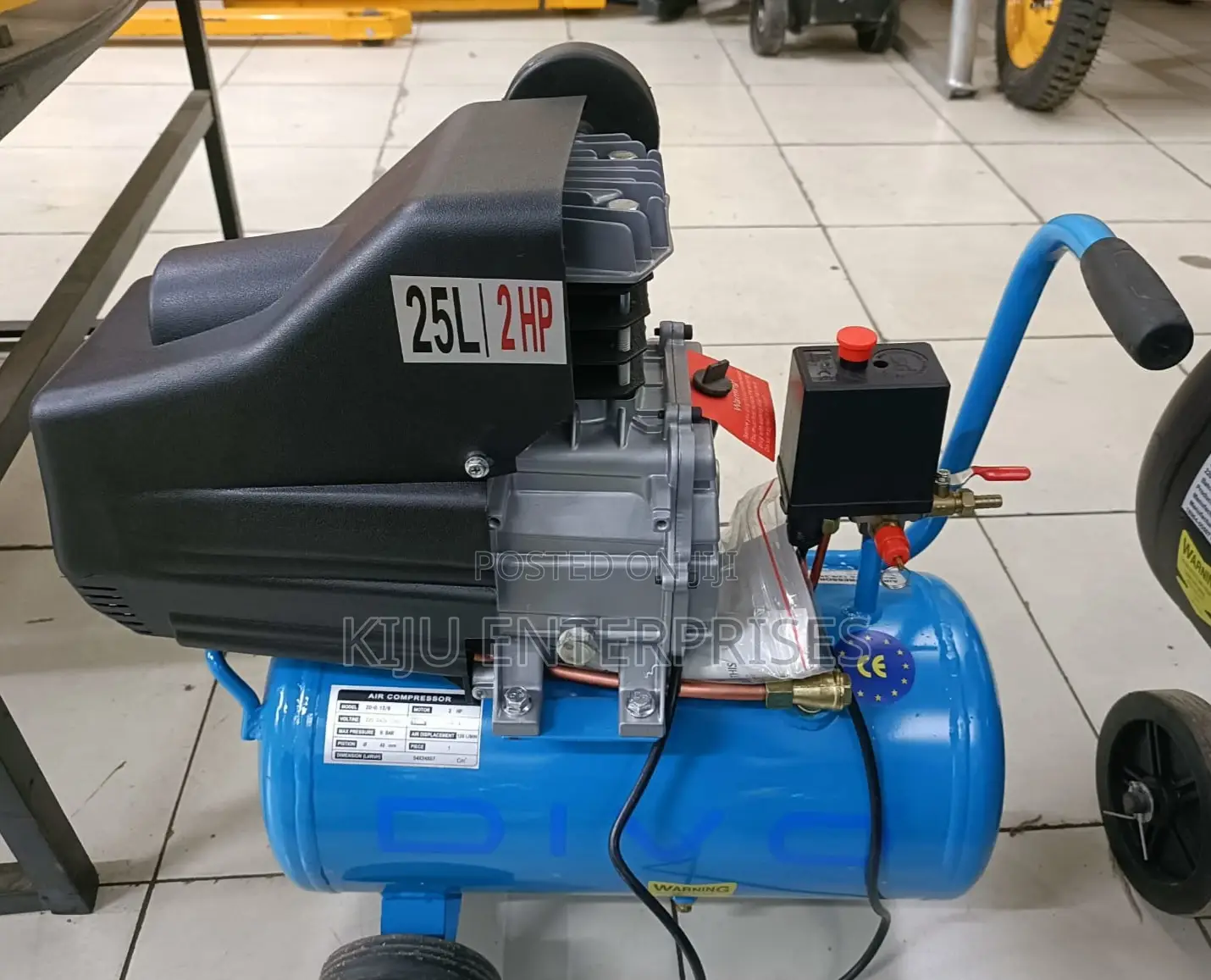 Divo Brand Air Compressor 25litres Electric Powered