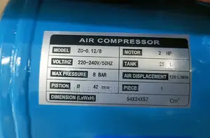 Divo Brand Air Compressor 25litres Electric Powered