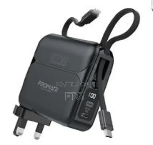 Promate 20000mah Power Bank • 27w Power Delivery • Usb-C An
