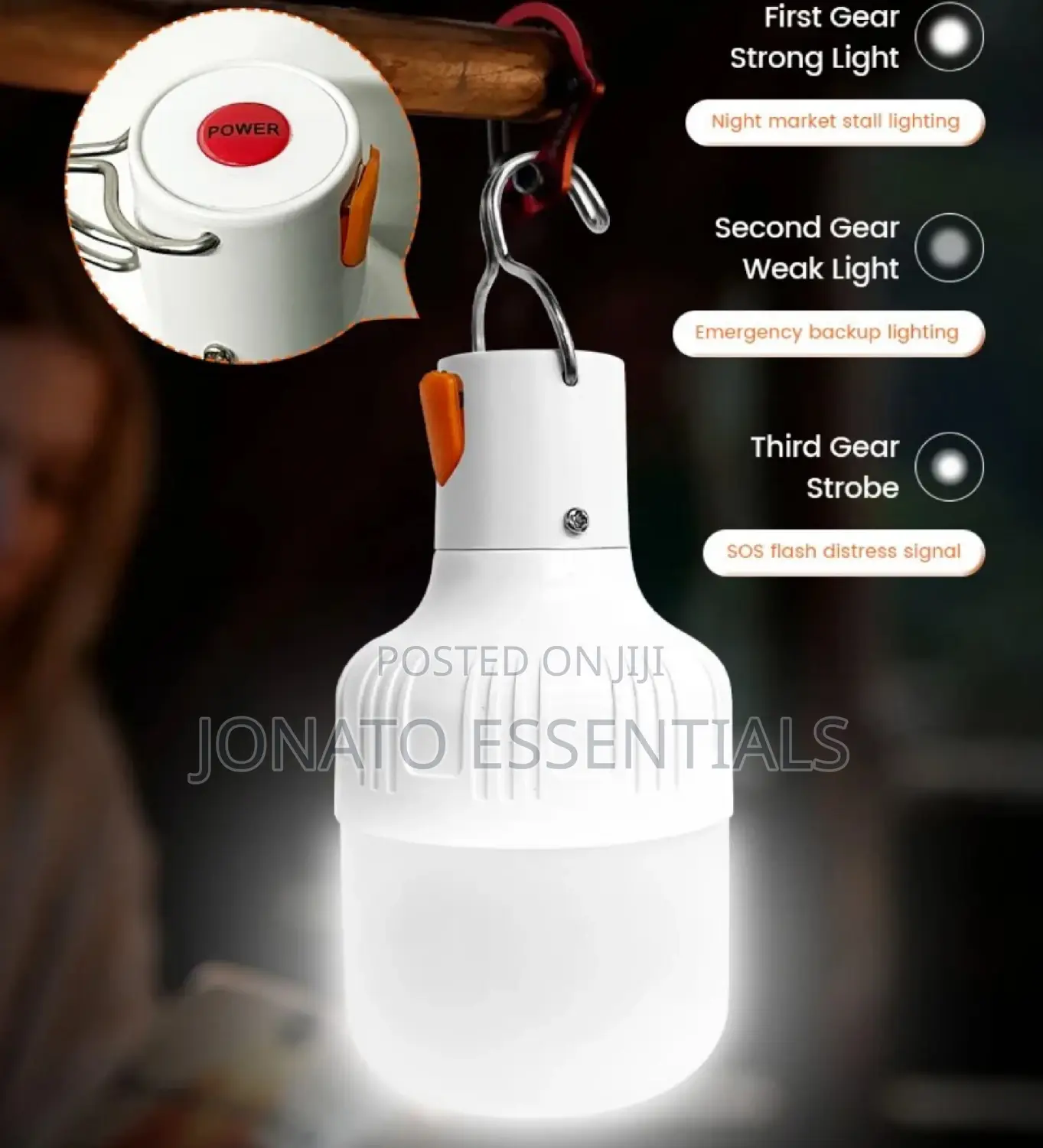 Rechargeable Emergency Backup Lamp, Outdoor Light