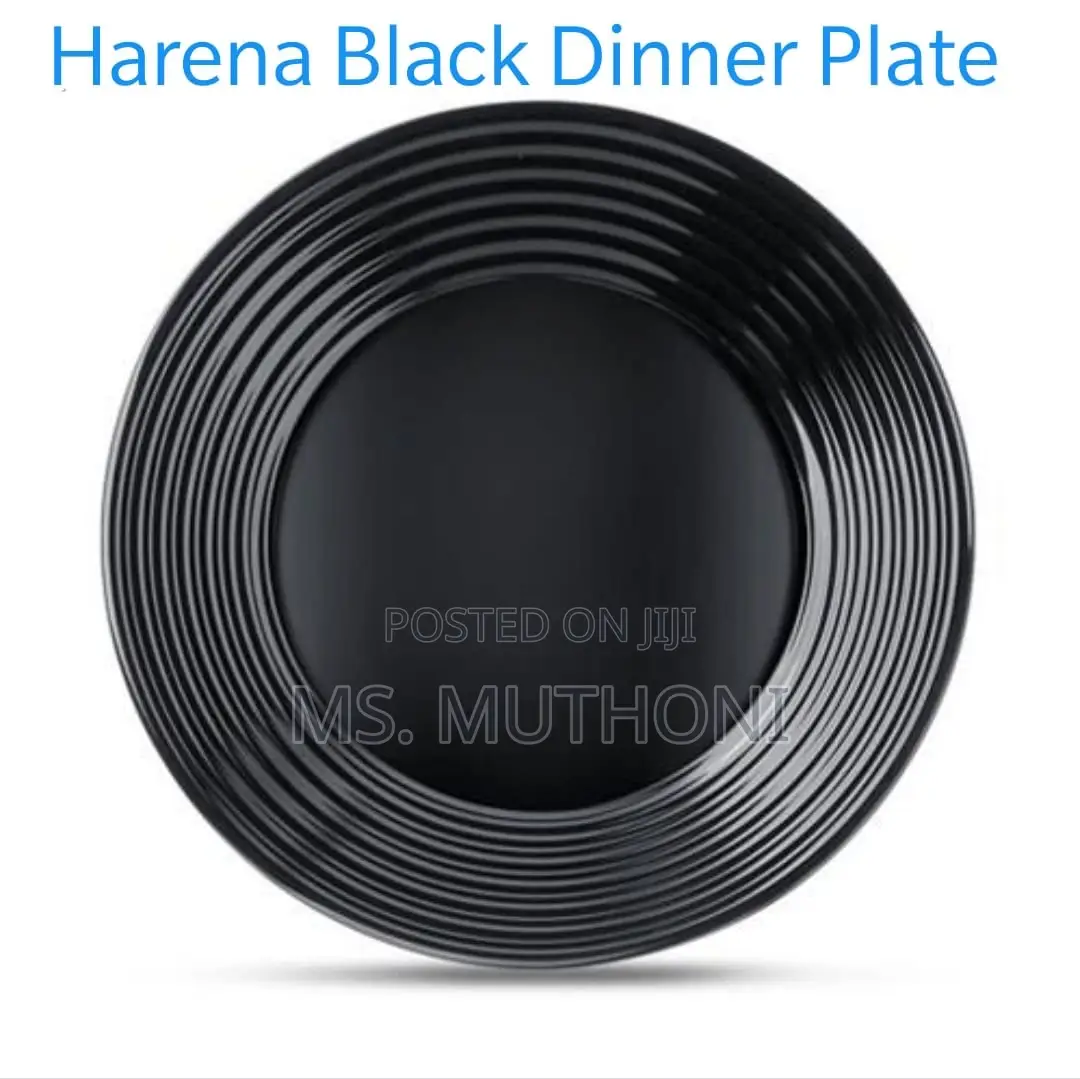 L7614 Luminarc Harena Black Dinner Plate 27cm /11 Inch