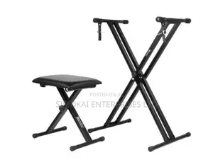 Melodic Adjustable Keyboard Stand Portable Piano Stool
