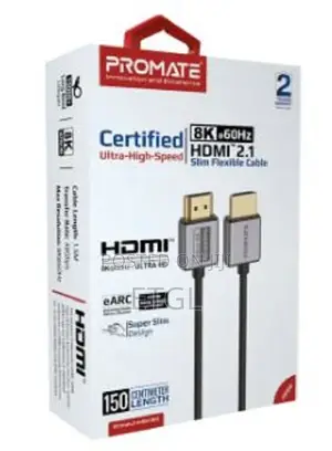 Promate Ultra High-Speed at 60hz HDMI 2.1 Cable, 1.5M Cable