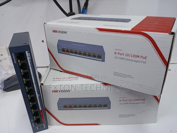 Hikvision 8 Port POE Switch Unmanaged - main view