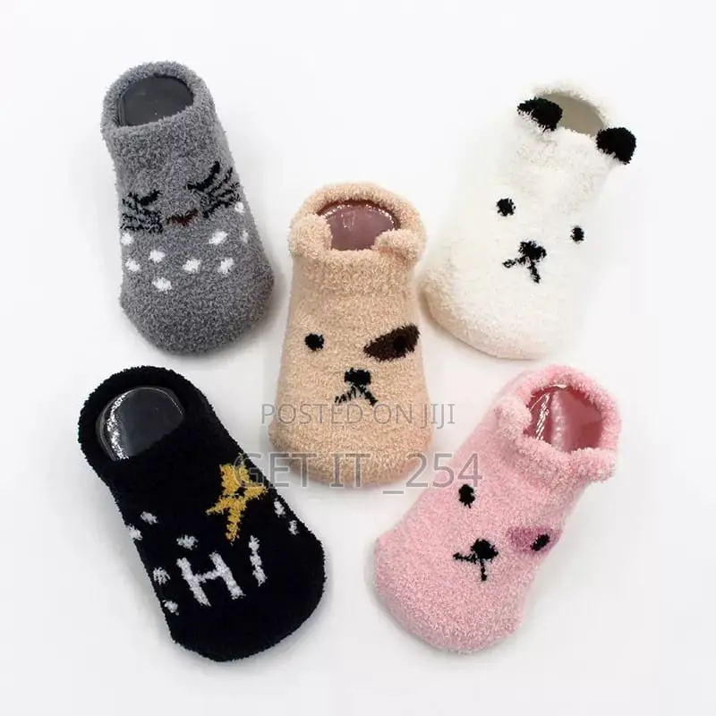 Coral Fleece Baby Floor Socks Cartoon Cute Sh