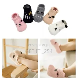 Coral Fleece Baby Floor Socks Cartoon Cute Sh