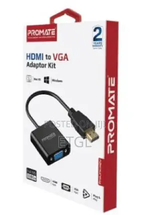 Promate HDMI to VGA Display Adaptor With Up to 1080p HD Reso