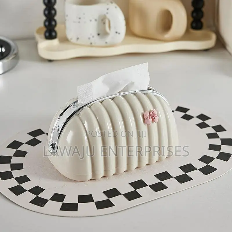 Creamy White Tissue Box