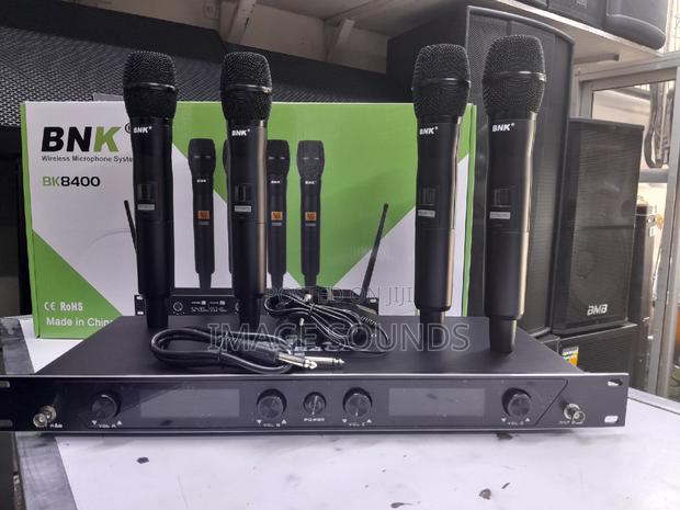 Wireless Microphones 4 Pieces (4 Handheld Mics) BNK 8400 - main view