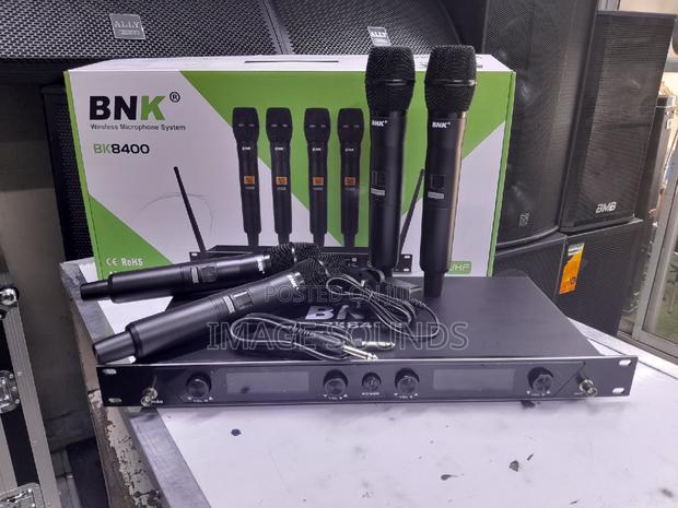 Wireless Microphones 4 Pieces (4 Handheld Mics) BNK 8400 - thumbnail 2