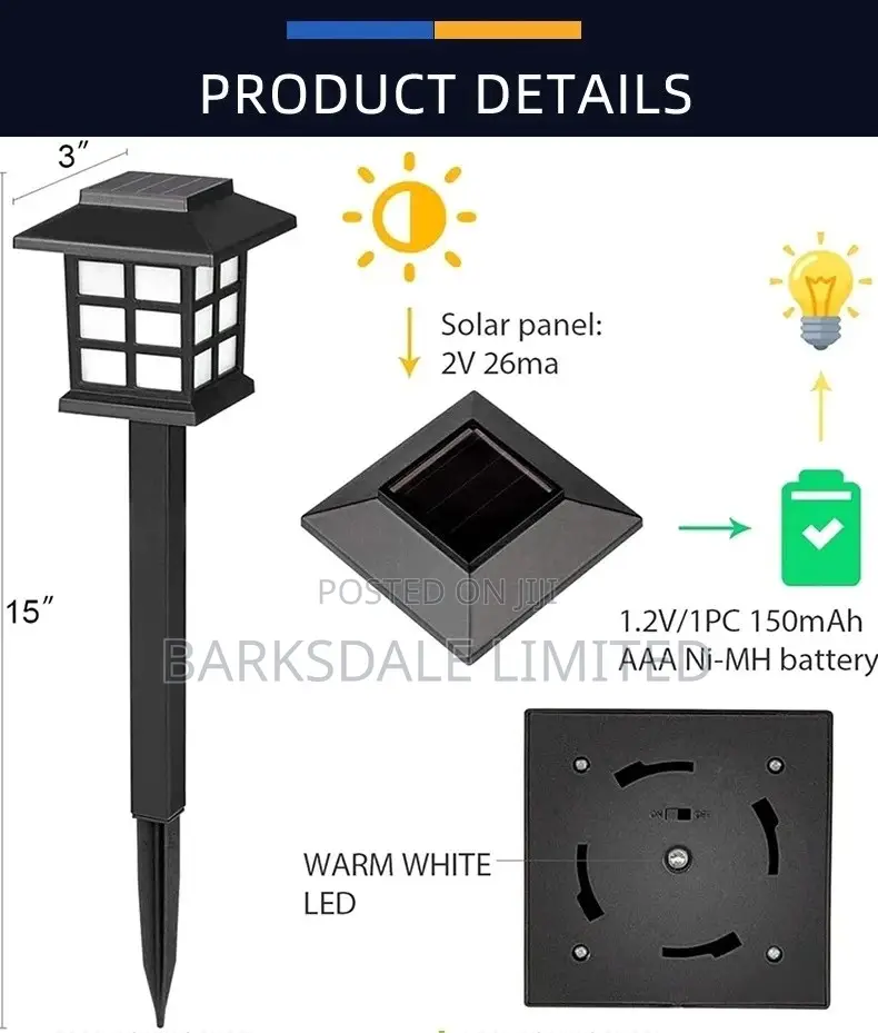 Solar Lights LED Solar Outdoor Waterproof Garden Driveway