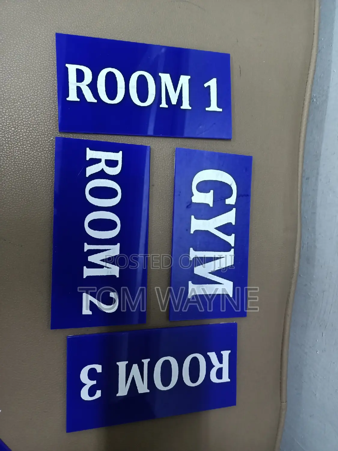 Door Labels Engraved in Your Preferred Color
