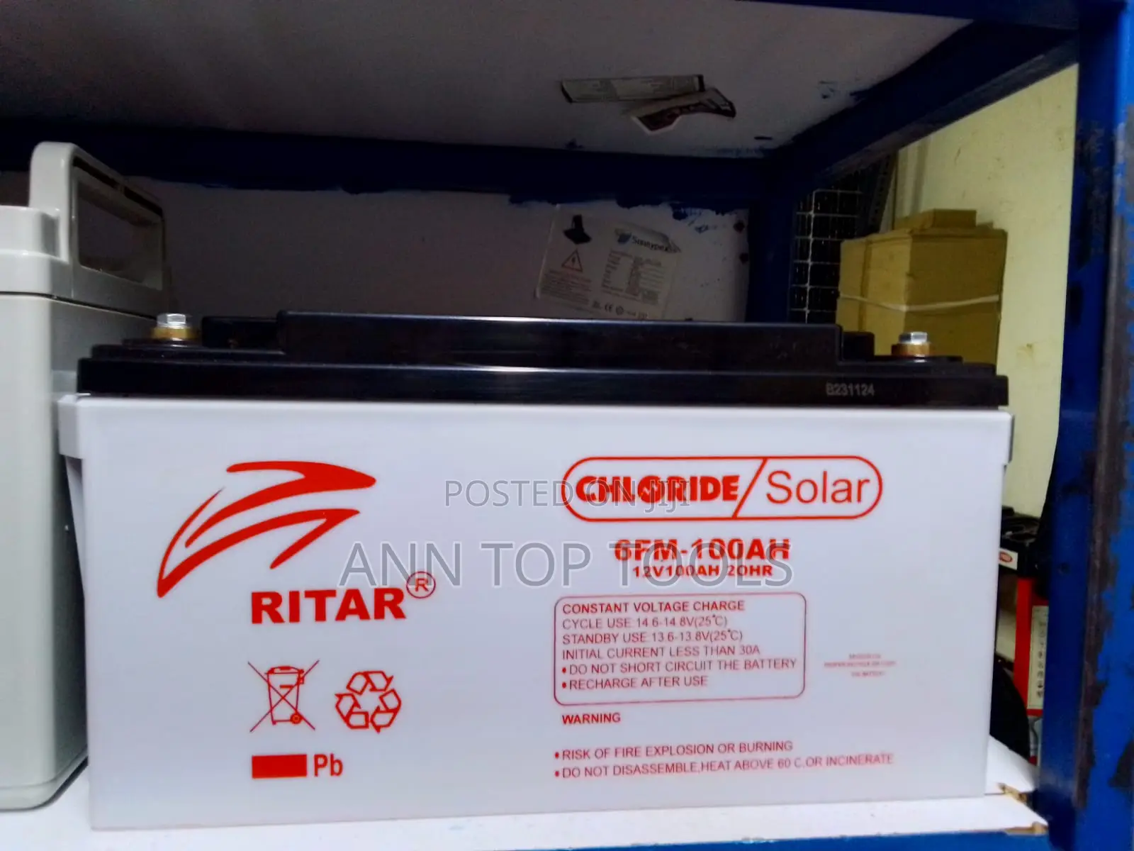 Ritar Free Maintenace Battery100ah 12v