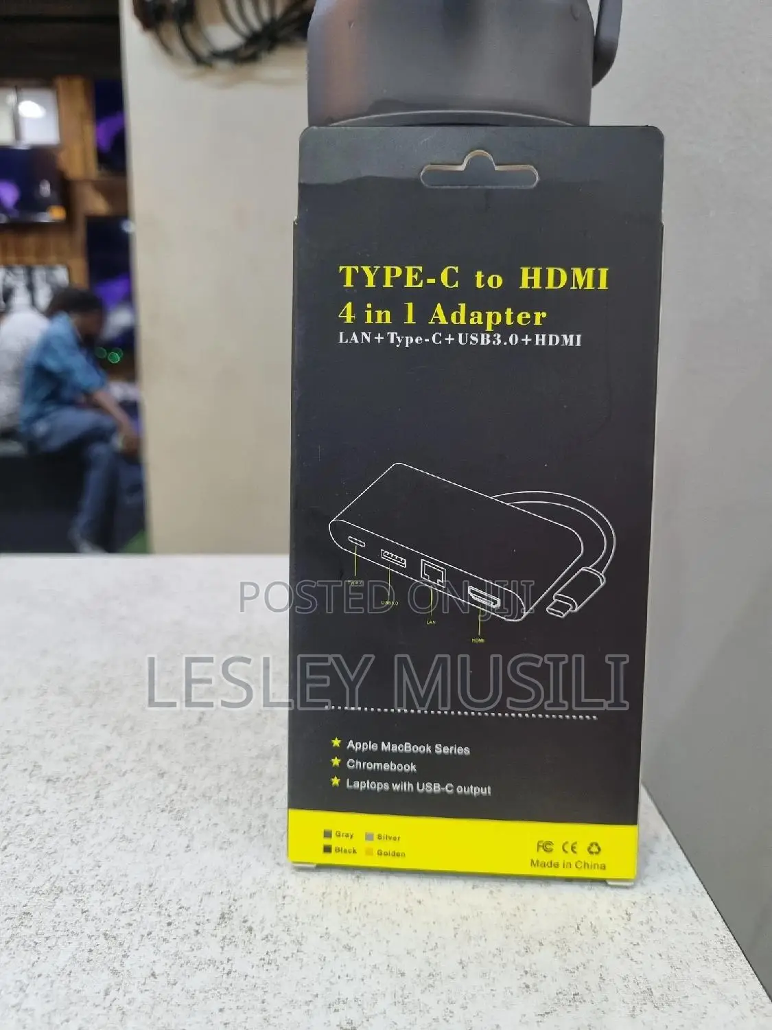 Type C to Hdmi 4 in 1 LAN +Type-C +Usb3.0