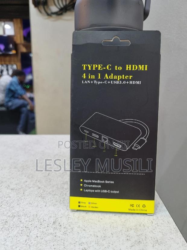 Type C to Hdmi 4 in 1 LAN +Type-C +Usb3.0 - thumbnail 2