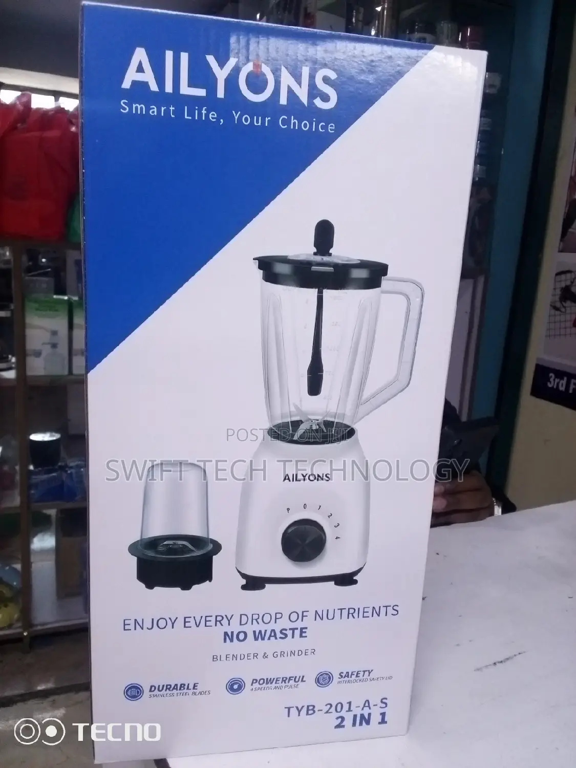 Blender , Blender Ailyons Tyb 201 Blender 2 In1