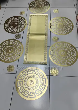 Gold Luxury PVC Table Runner
