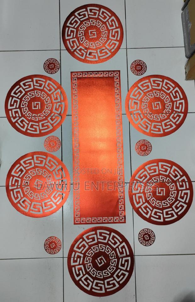 Red Luxury PVC Table Runner Set - thumbnail 3