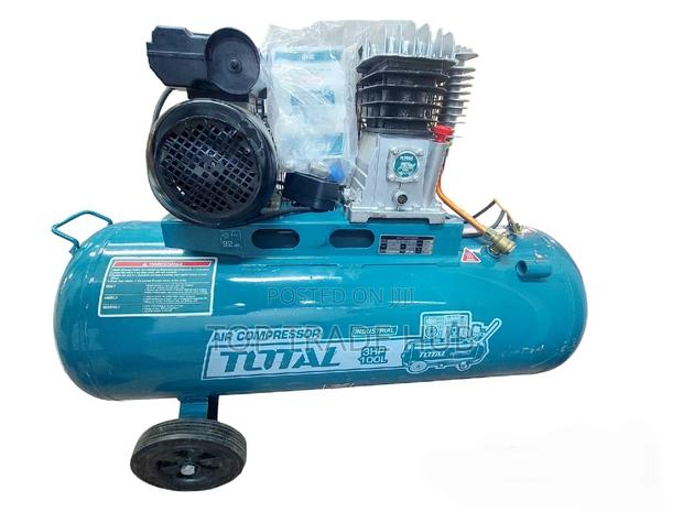 Total Electric Air Compressor 3 HP 100 Lts - thumbnail 2