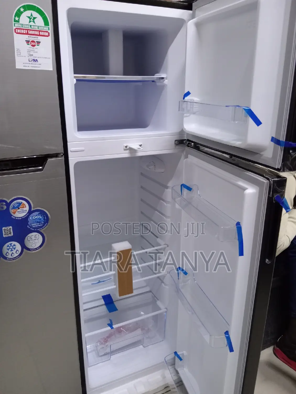 Von Two Door 138 Litres Fridge