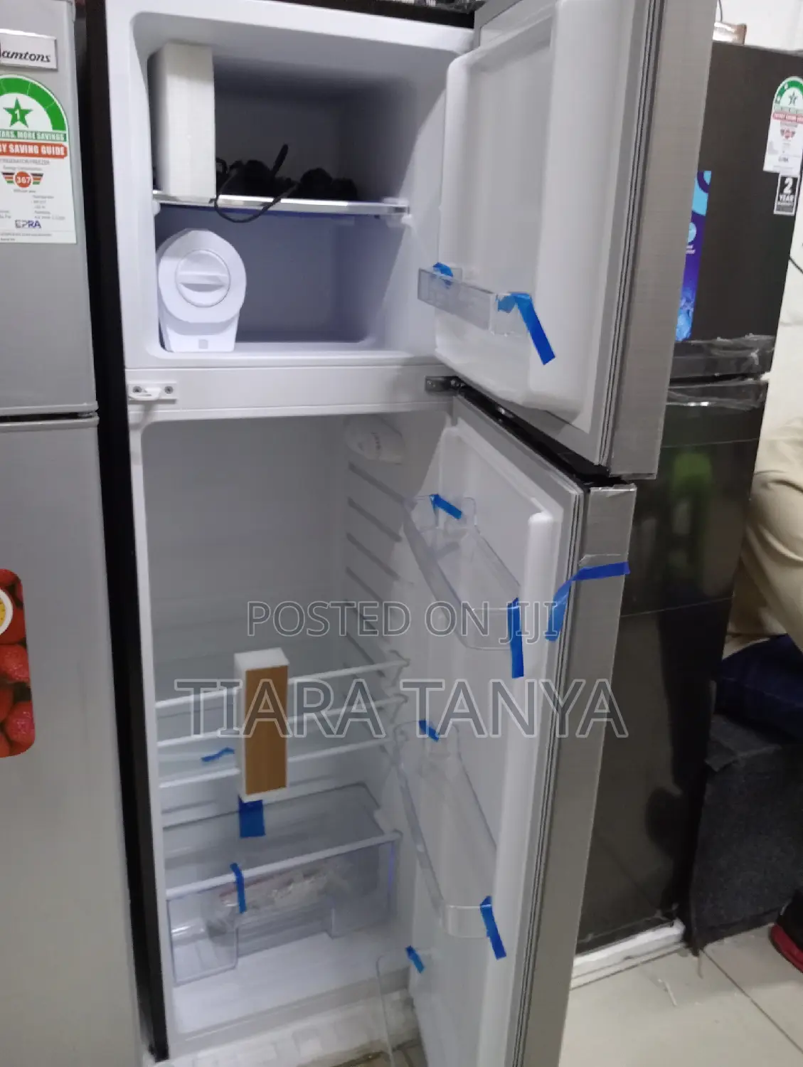 Fridge, 168l, 2 Door Top Mount Freezer, Defrost (Direct Cool