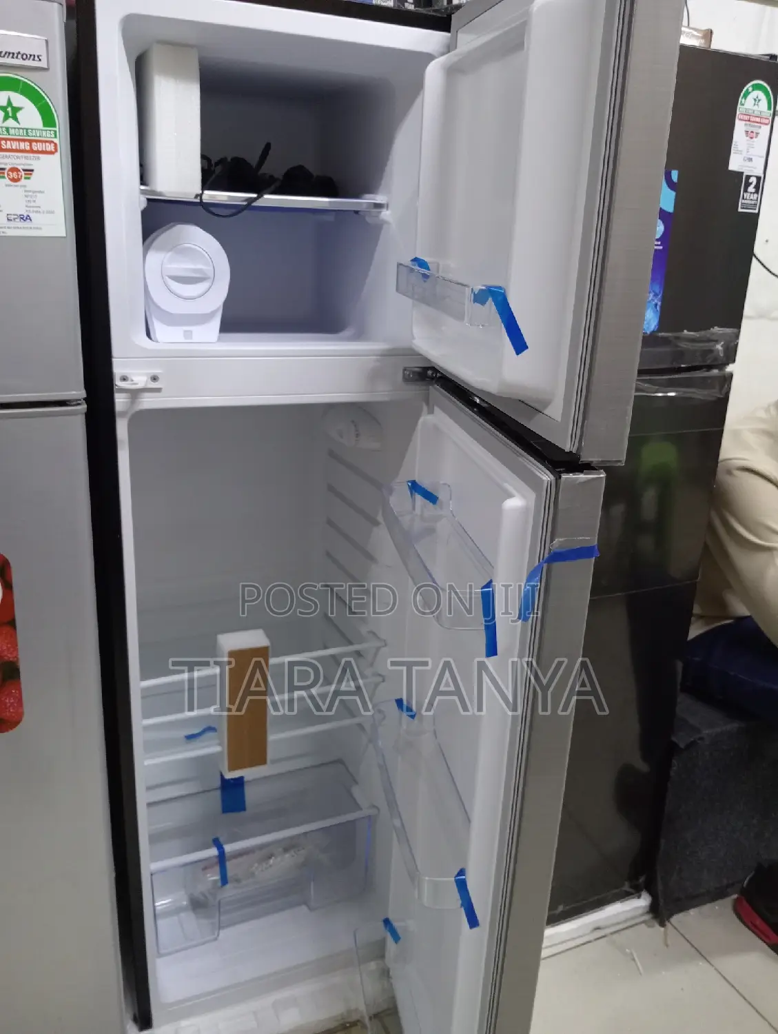 Fridge, 168l, 2 Door Top Mount Freezer, Defrost (Direct Cool