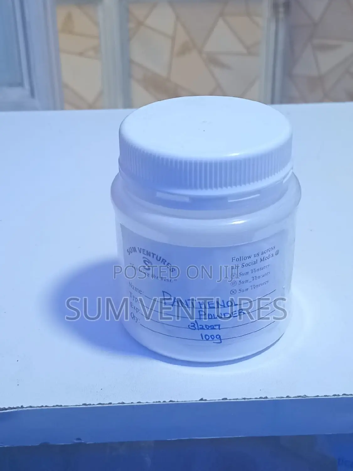 Pathenol Powder (Vitb5) 10g