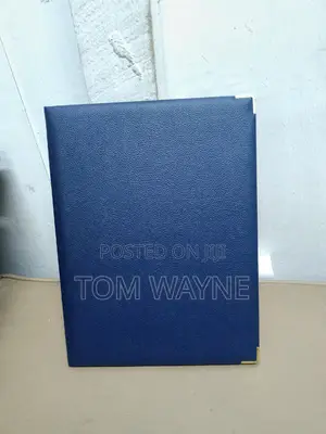 Certificate Holder Made of Lexin Leather, A4 Size