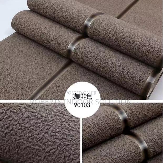 Brown Embossed 3d Wallpaper - main view
