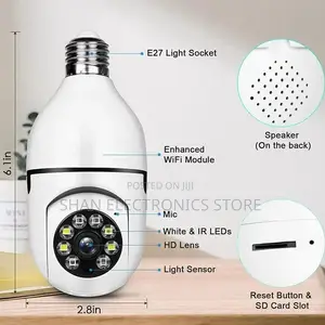 Best Bulb Camera in 2023 PTZ Light Bulb Security Camera'
