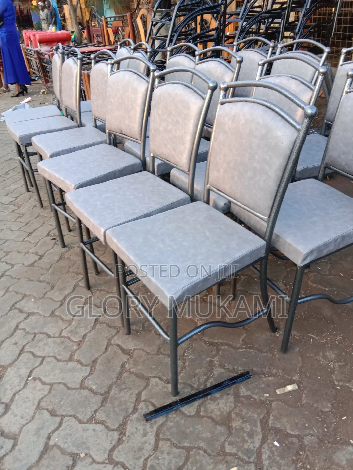 Restaurants Chairs Coated Silver