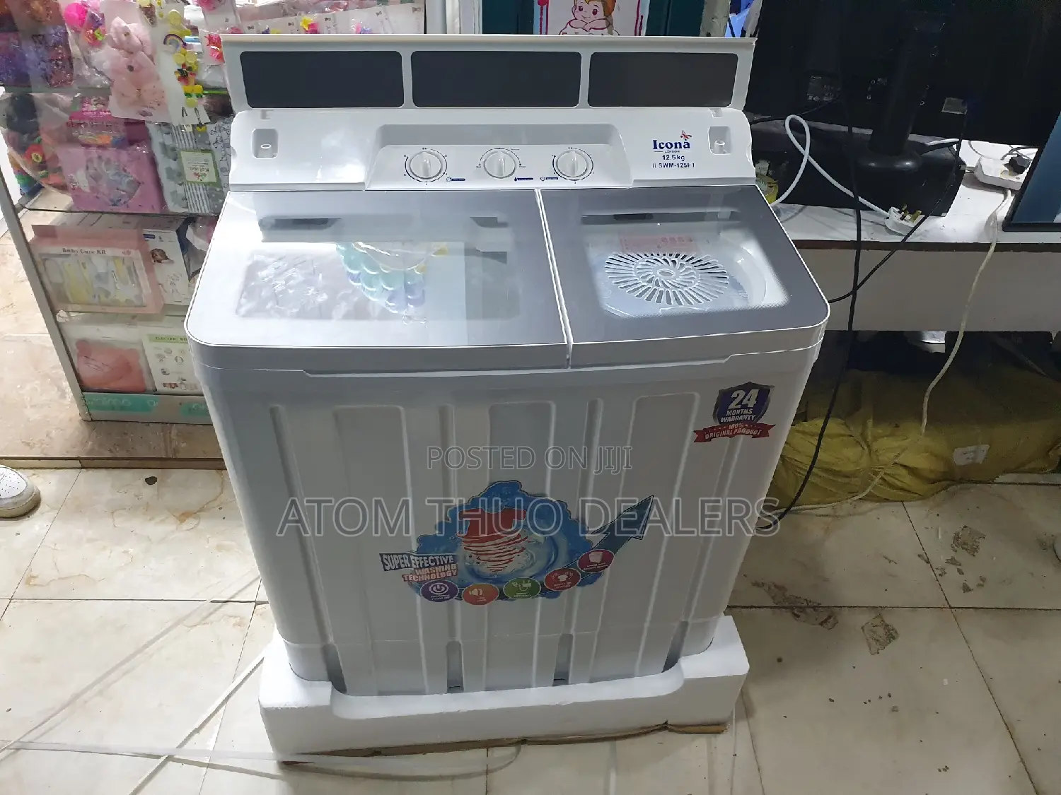 12.5 Icona Twin Tub Washing Machine 