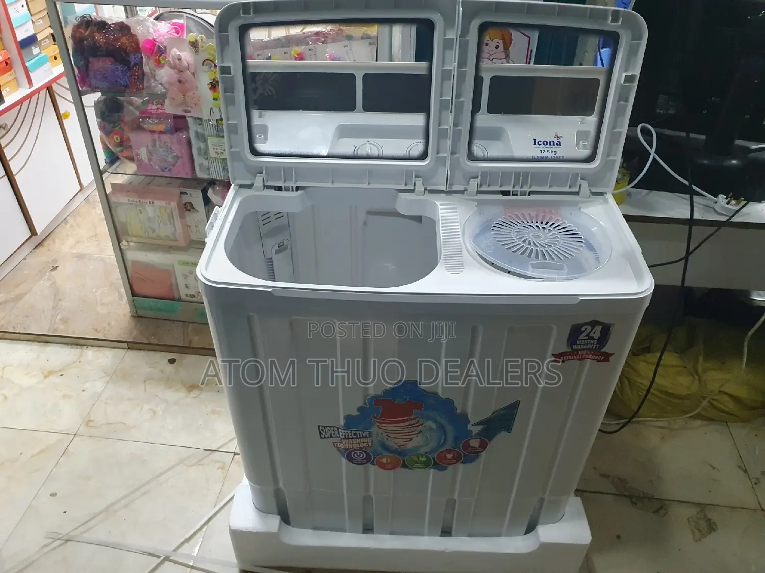 12.5 Icona Twin Tub Washing Machine 