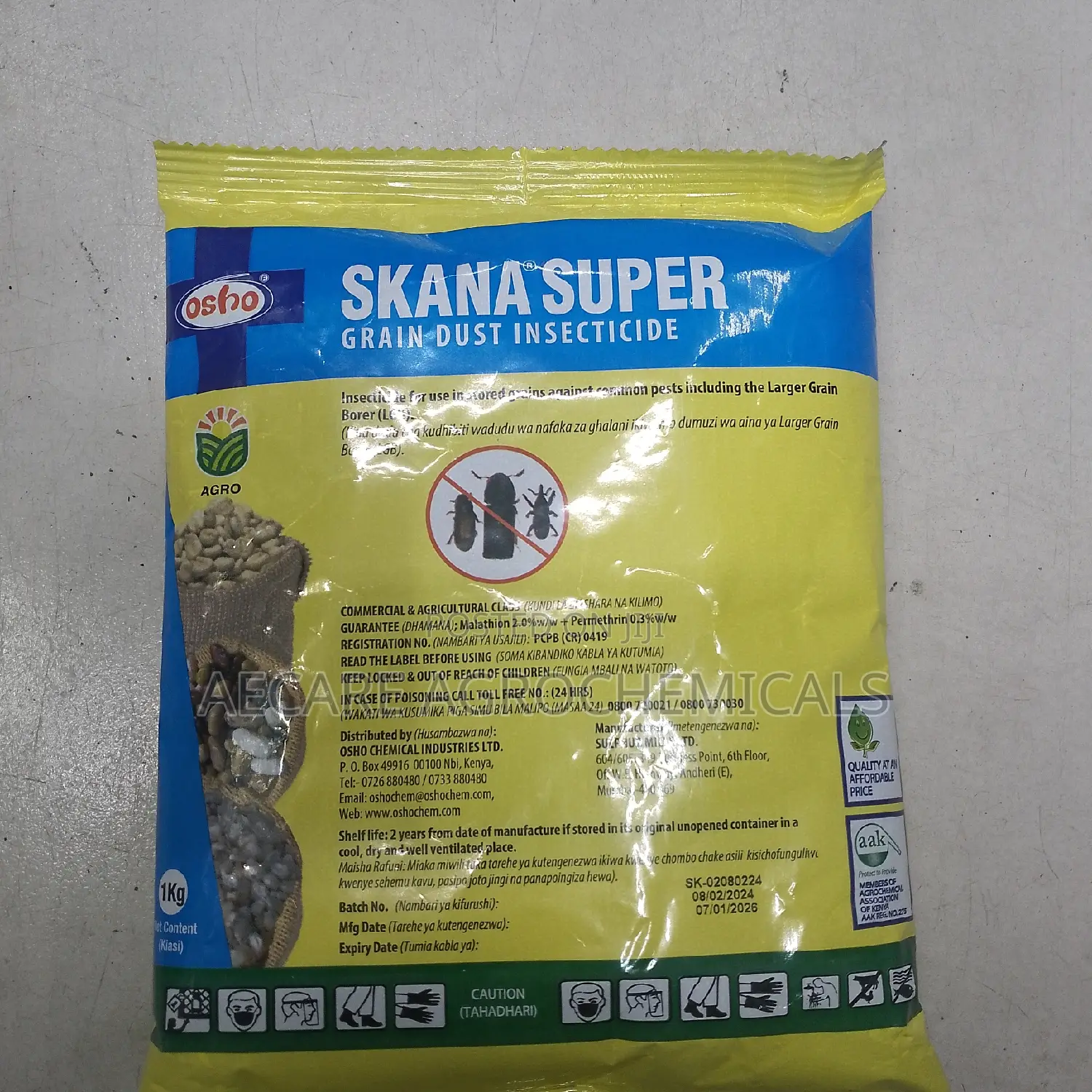 Skana Super Grain Dust Preservative Insecticide 1kg