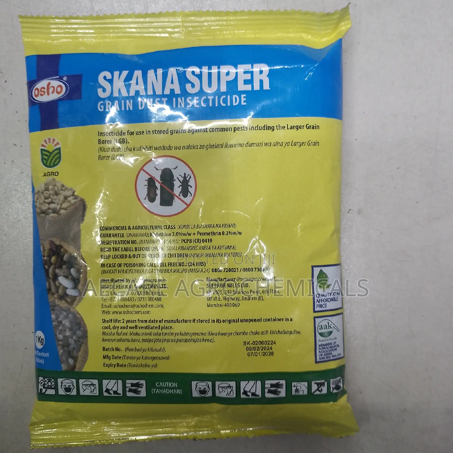 Skana Super Grain Dust Preservative Insecticide 1kg