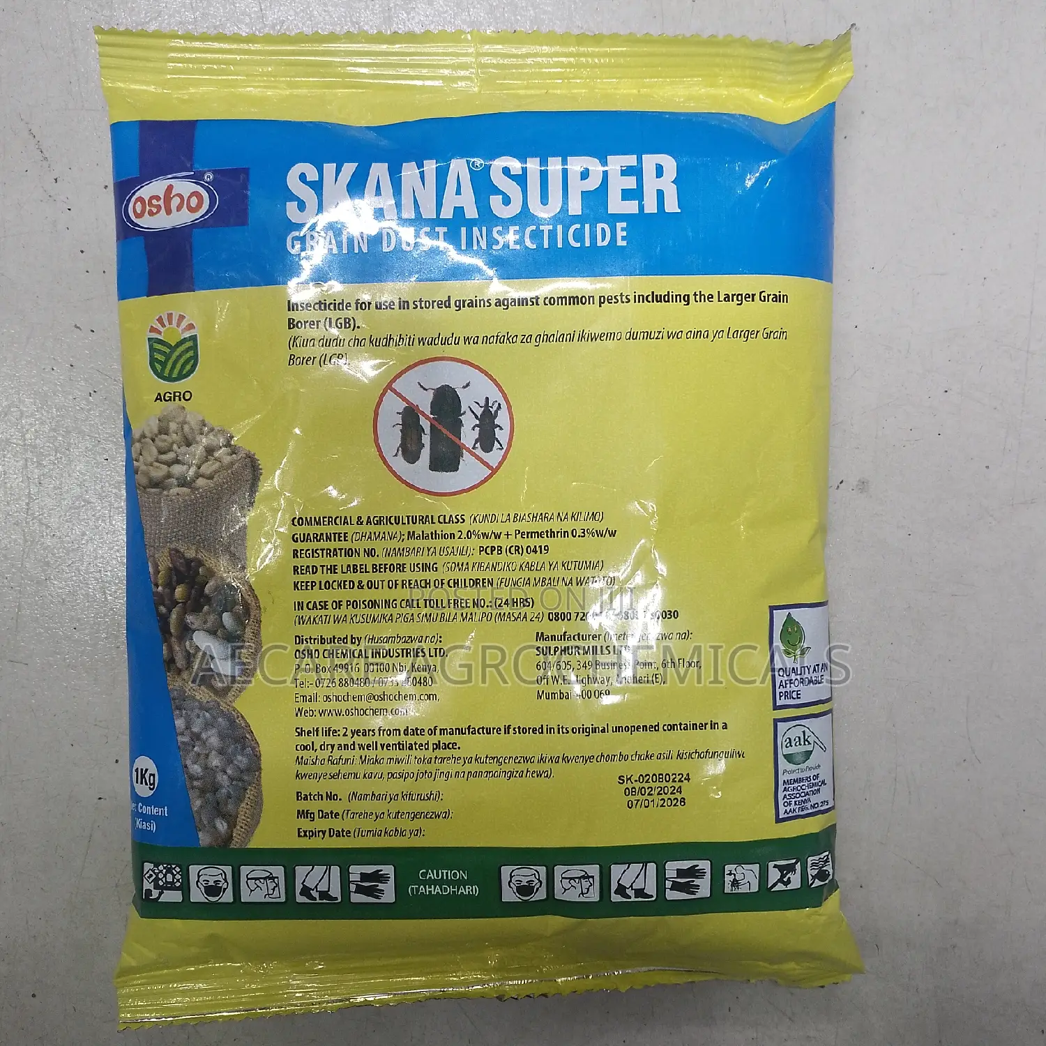 Skana Super Grain Dust Preservative Insecticide 1kg